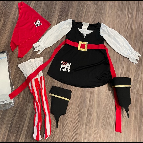 “Precious Lil Pirate” Toddler Costume ❤️🖤 - Picture 2 of 6